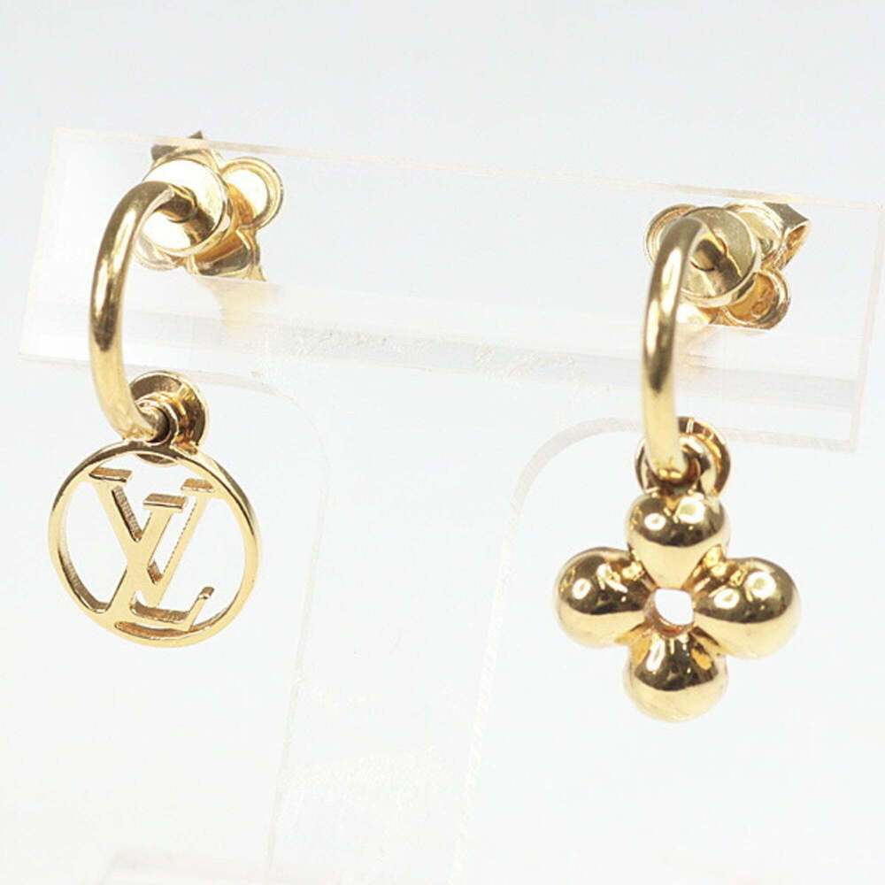 LOUIS VUITTON Brown Monogram Earrings - Picture 1 of 6